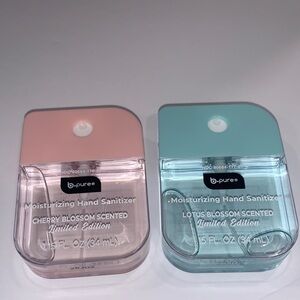 b.pure Cherry Blossom and Lotus Blossom Hand Sanitizer Set - Pink and Blue
